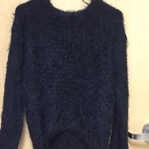 Fuzzy knit sweater